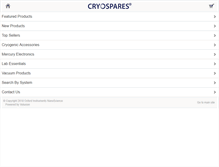 Tablet Screenshot of cryospares.de